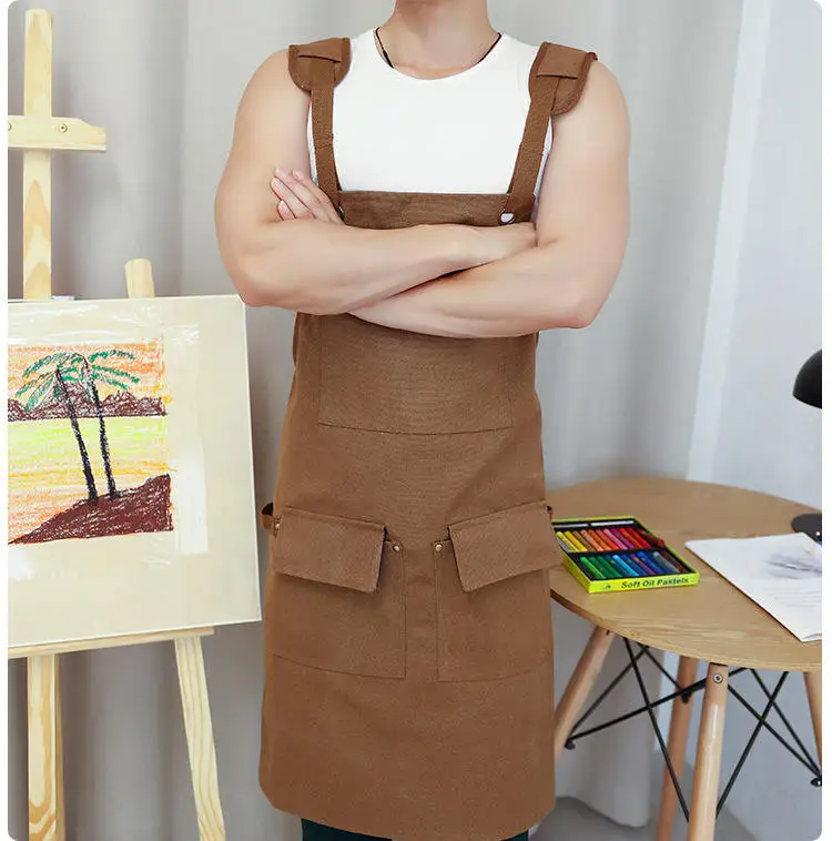 Anti-fouling Unisex Apron European American Style Woodworking Electrical Work Gardening Overalls