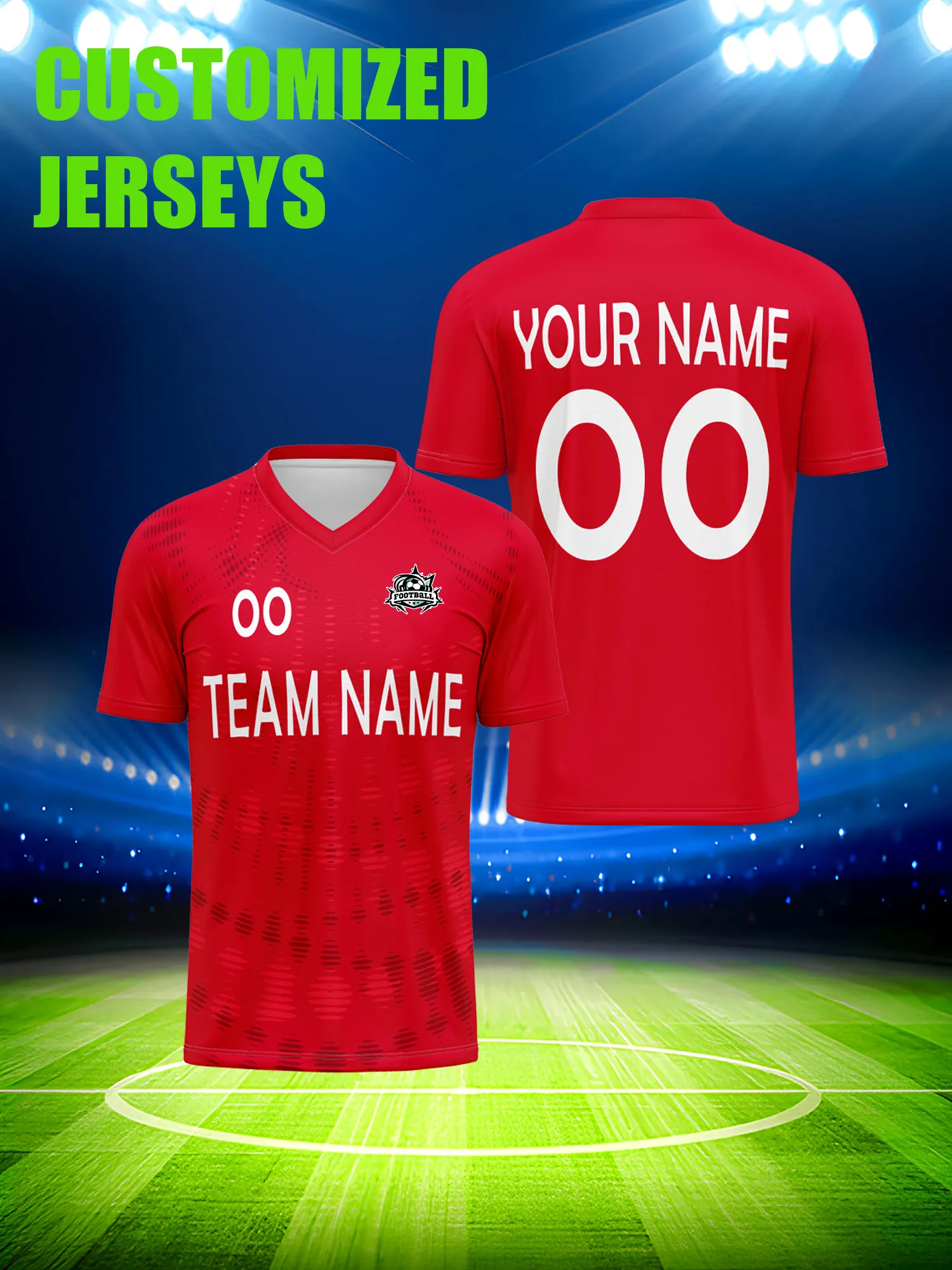 

Футболка для футбола с индивидуальным изображением, номером и именем, эксклюзивный лимитированный комплект для болельщиков