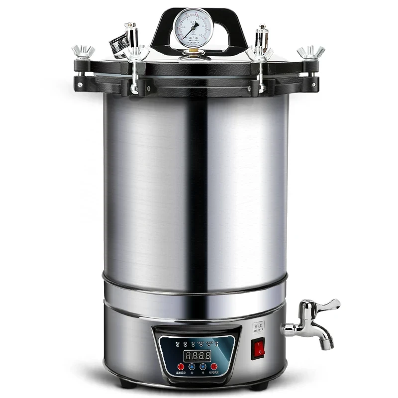 Automatic Sterilization Autoclave Pot LCD High Temperature Pressure Surgical Medical Tool Steam Sterilizer