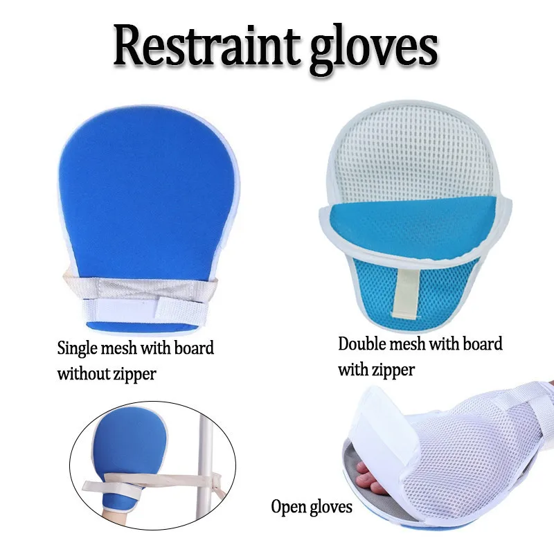 Breathable Restraint Hand Glove Prevent the Pipe Removal Prevent Patient Injury Scratch Safety Control Mitts