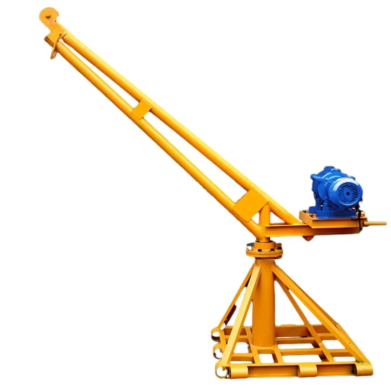 Mini Crane Portable Lifting Cranes With Electric Winch For Installation Of Air Conditioning