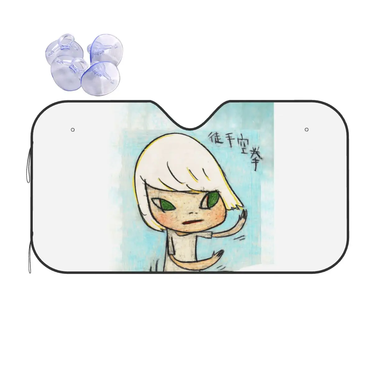 

Copy Of Yoshitomo Nara Gypsy Song Sunshade Windscreen Car Front Windshield Window Sun Visor Accessories Covers