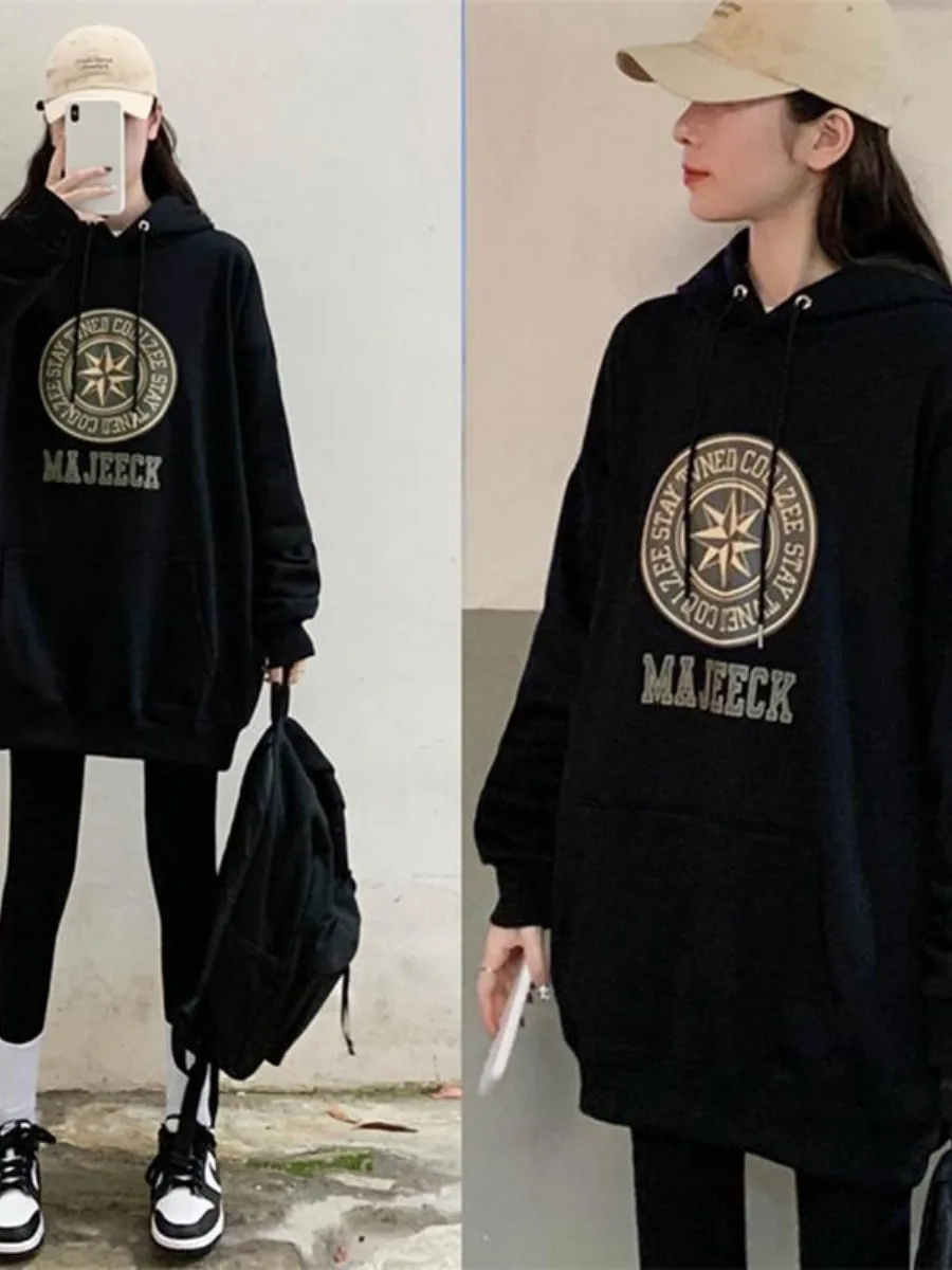 women's-autumn-winter-fleece-lined-thickened-hooded-jacket-long-style-korean-loose-two-piece-set-warm-comfortable-outerwear
