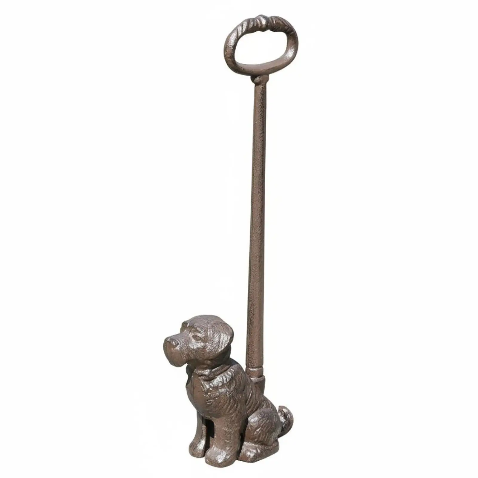 Cast Iron Dog Door Stopper Decorative Door Stop Wedge Sturdy Door Fixture for Living Room Entryway