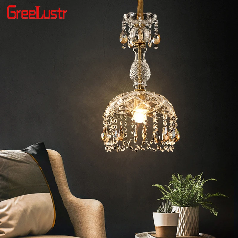 lustre led americano retro interior luxo decorativo cristal varanda iluminacao lampada do teto quarto sala de jantar luminaria suspensa 01