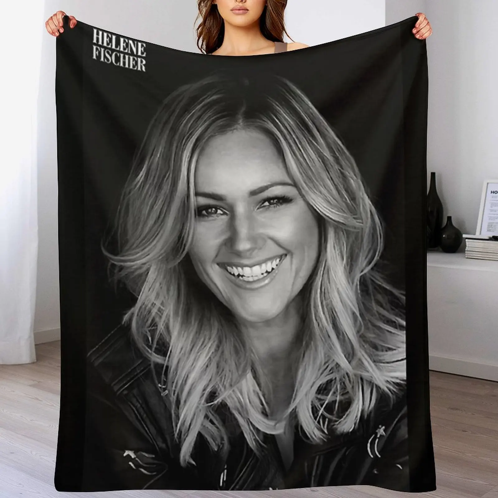 Helene fischer Throw Blanket valentine gift ideas Personalized Gift Blankets