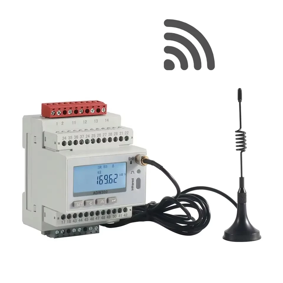 

ADW300 3 Phase Wifi Power Meter Smart Electricity Meter Wireless Solutions 3 Phase Iot Meter