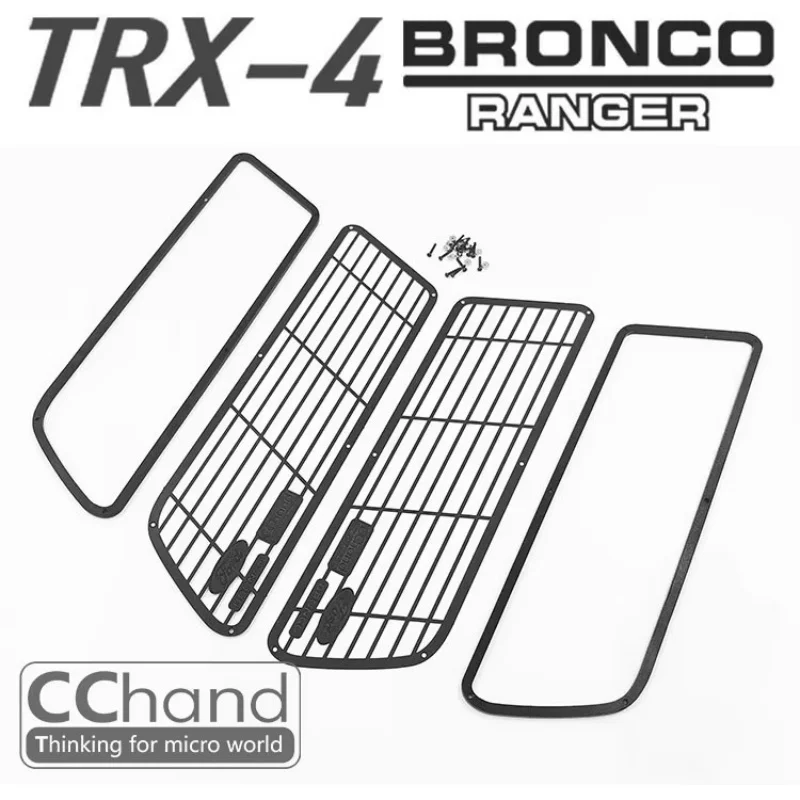 CChand Metal Side Window Guard Protective Net for 1/10 TRAXXAS TRX-4 D110 Defender TACTICAL UNIT CRAWLER