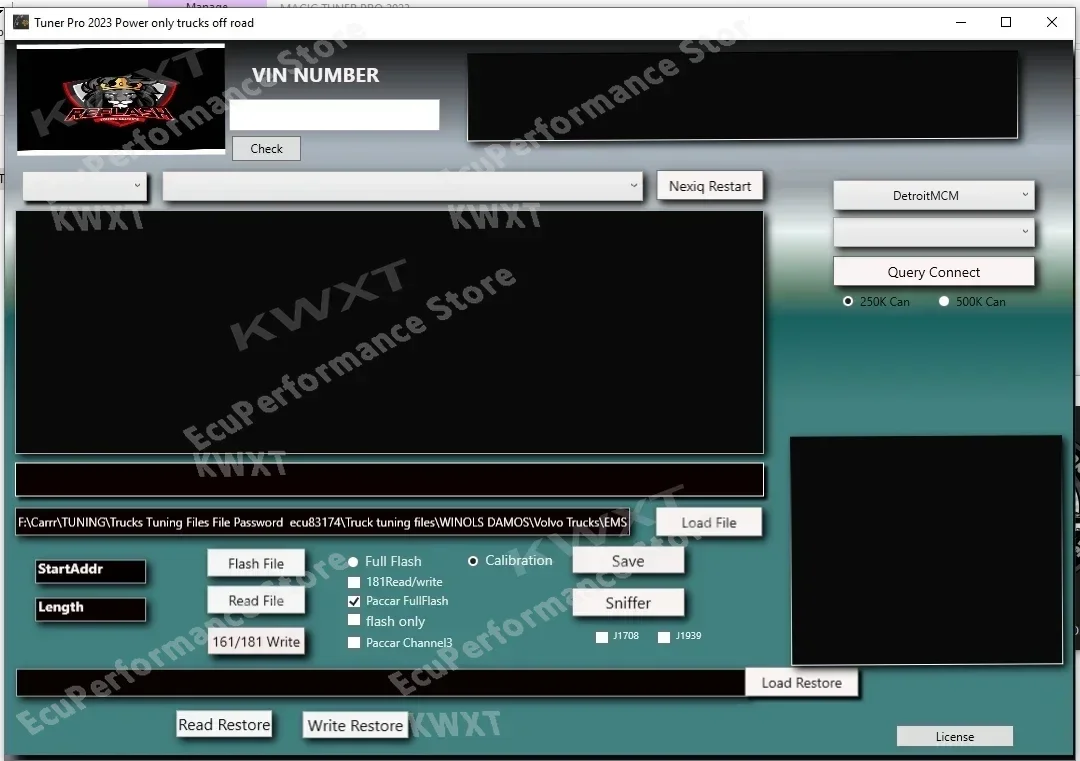 Picture 4: Truck Flash Tool  MAGIC TUNER PRO 2023 Flash The Blocks Simply Flash The Block with A Binary Tuner Delete GHG 17 Detroit ACM