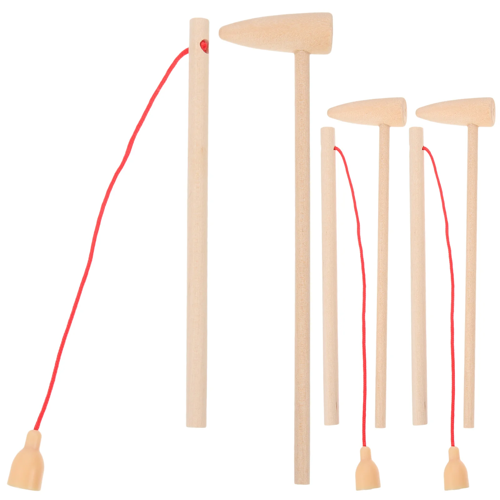 1 مجموعة 1 مجموعة من لعبة كومة خشبية للأطفال مطرقة مطرقة يطرق Playset طفل التعليمية تطوير المهارات الحركية لعبة اجتز #1