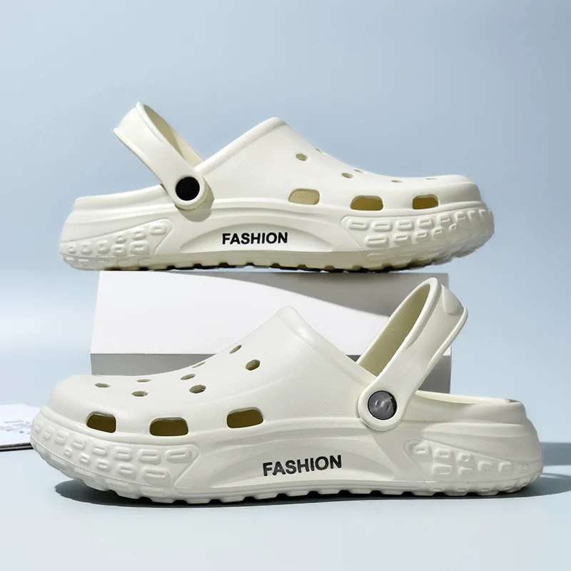 

Men's Outdoor Sports Beach Shoes, Two-Way Wear, Semi-Slippers, Lightweight, Comfortable, Fashionable, Versatile Sandals