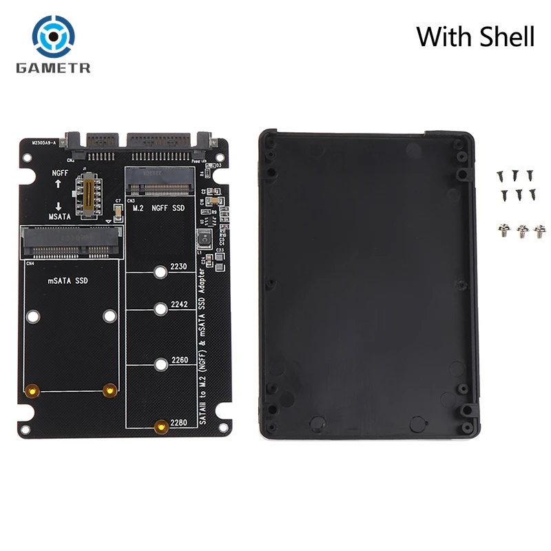 Adaptador de disco duro SATA de 60Gbps a M2, NGFF, SSD, MSATA a SATA, M.2, NGFF a SATA