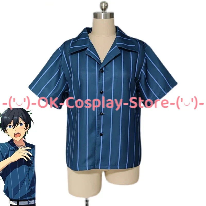 

Game Ensemble Stars Hidaka Hokuto Cosplay Costume Party Suit Summer Blouse Casual Tshirt Top Halloween Uniform Custom Made