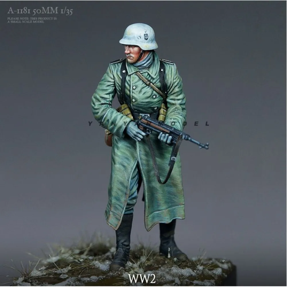 1/35  World War II European Soldiers Resin Figurines of Soldiers Self-assembly Figurines Miniatuures DIY Coloring Crafts