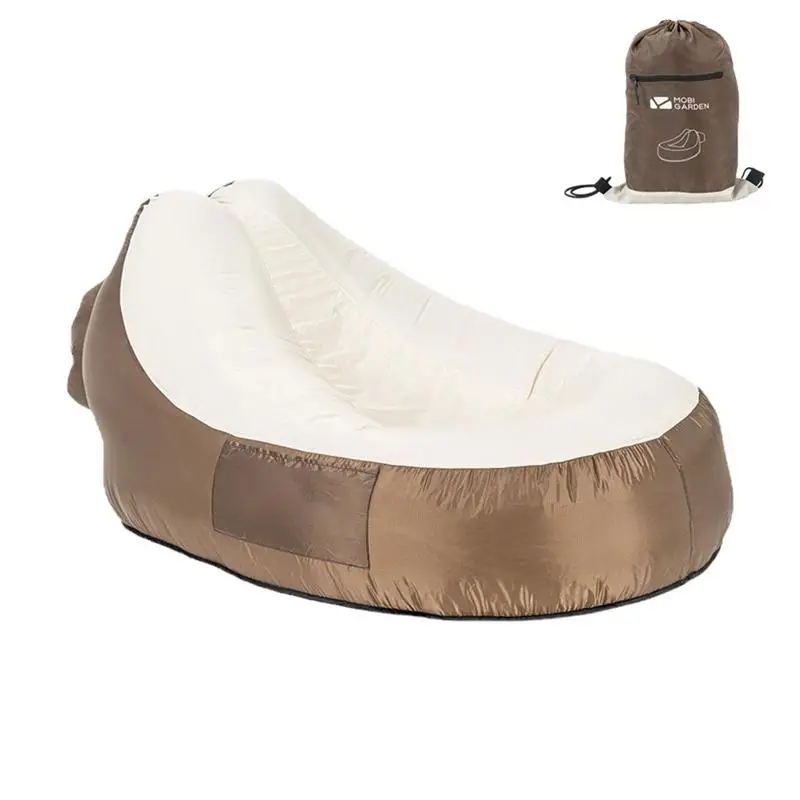 Camping Inflatable Sofa Outdoor Lounger Portable Air Mattress Folding Lazy Air Lounge Chair Inflatable Beach Leisure Chairs