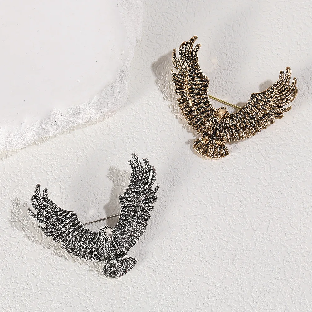 1Pc Vintage Eagle Brooch for Women Men Retro Animal Brooches Pins Jewelry Trendy Accessories Party Gifts 2026 Trend