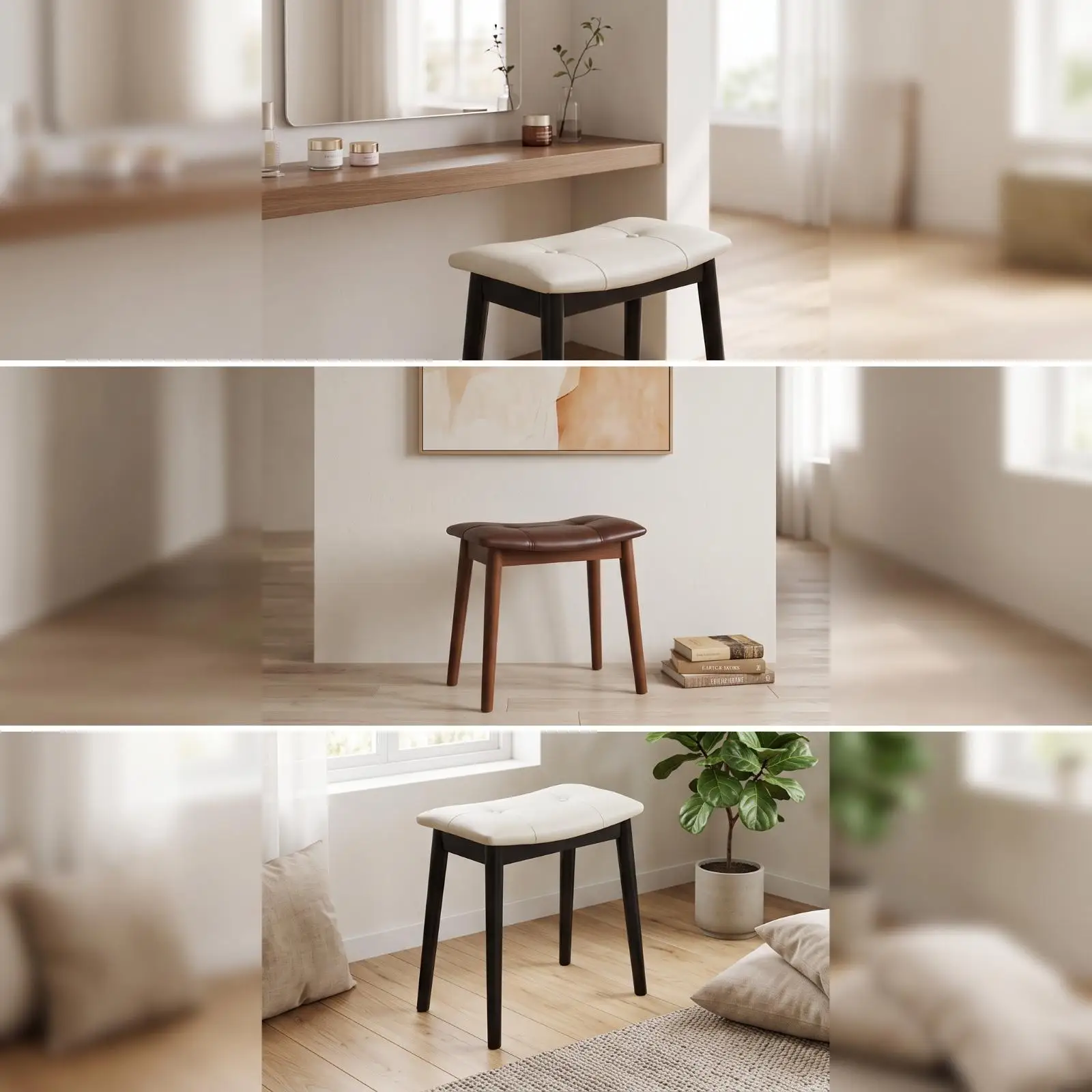 Sophisticated Saddle Stool with Contoured Padded Seat and Elegant Stitching Detail for Modern Coffee Bar Furniture