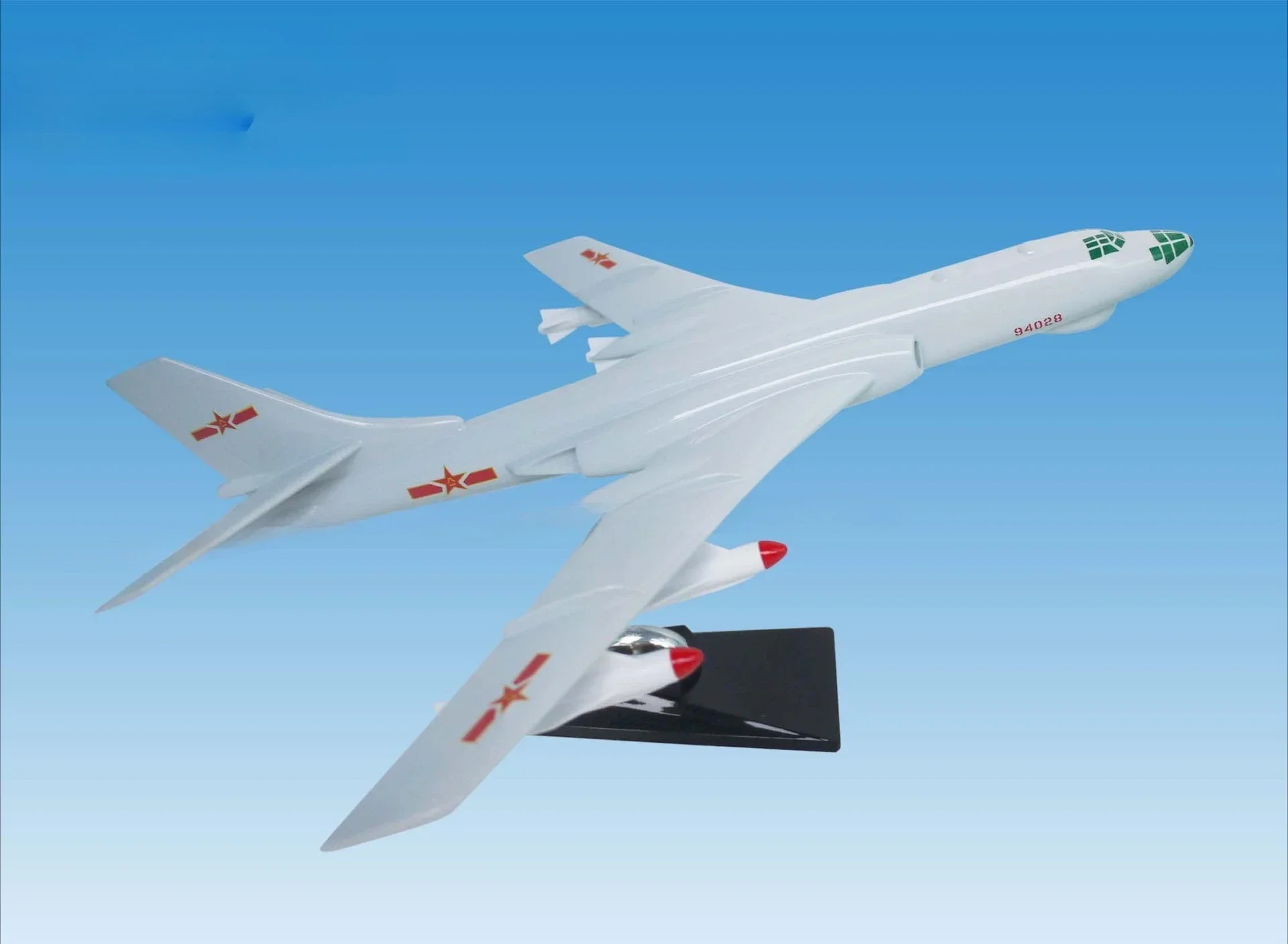 Simulation resin crafts H-6 scale model, fighter tabletop furnishings