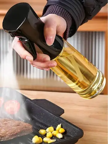 200/300/500ml bouteille de pulvérisation d'huile BBQ cuisson pulvérisateur d'huile d'olive cuisine cuisson huile Spray bouteille vide bouteille de vinaigre brosse à huile