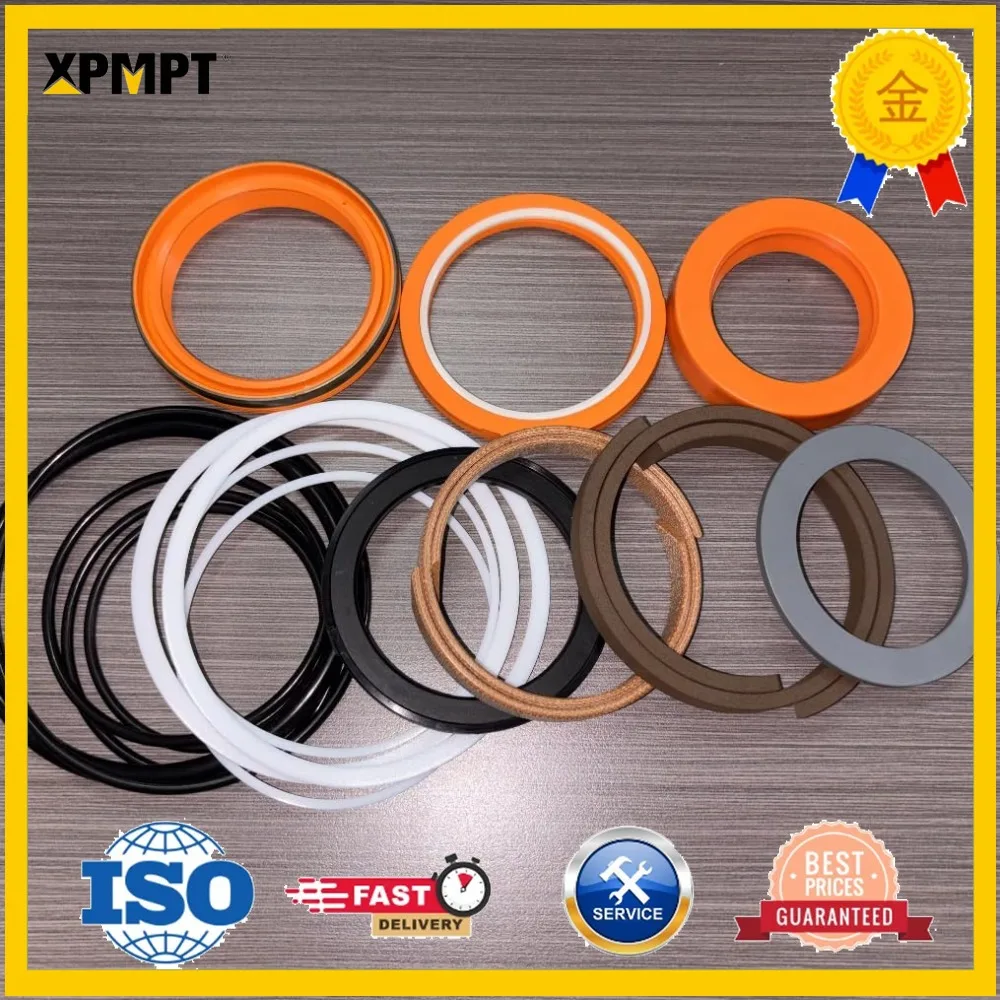 PTFE Oil Seals Arm Cylinder Seal Kit Compatible with Hyundai R225-7 Hydraulic Excavators, Machinery