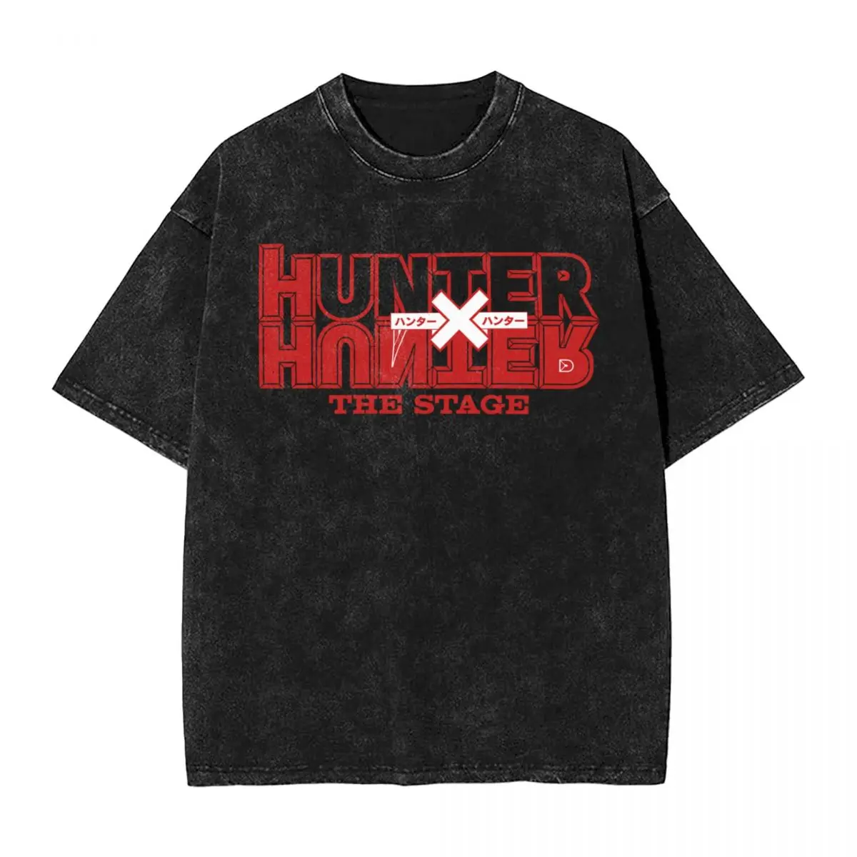 Japanese Anime Hunter X Hunter woman Men Washed Hot stamping Print T-Shirt,Harajuku Cotton Tshirt Men's Summer Short Sleeve Tees