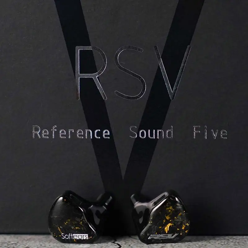 Softears RSV RS5 5BA IEM Reference Sound Five Series In-Ear HIFI Music Monitor DJ Studio Audiophile Musician Earbuds Earphones