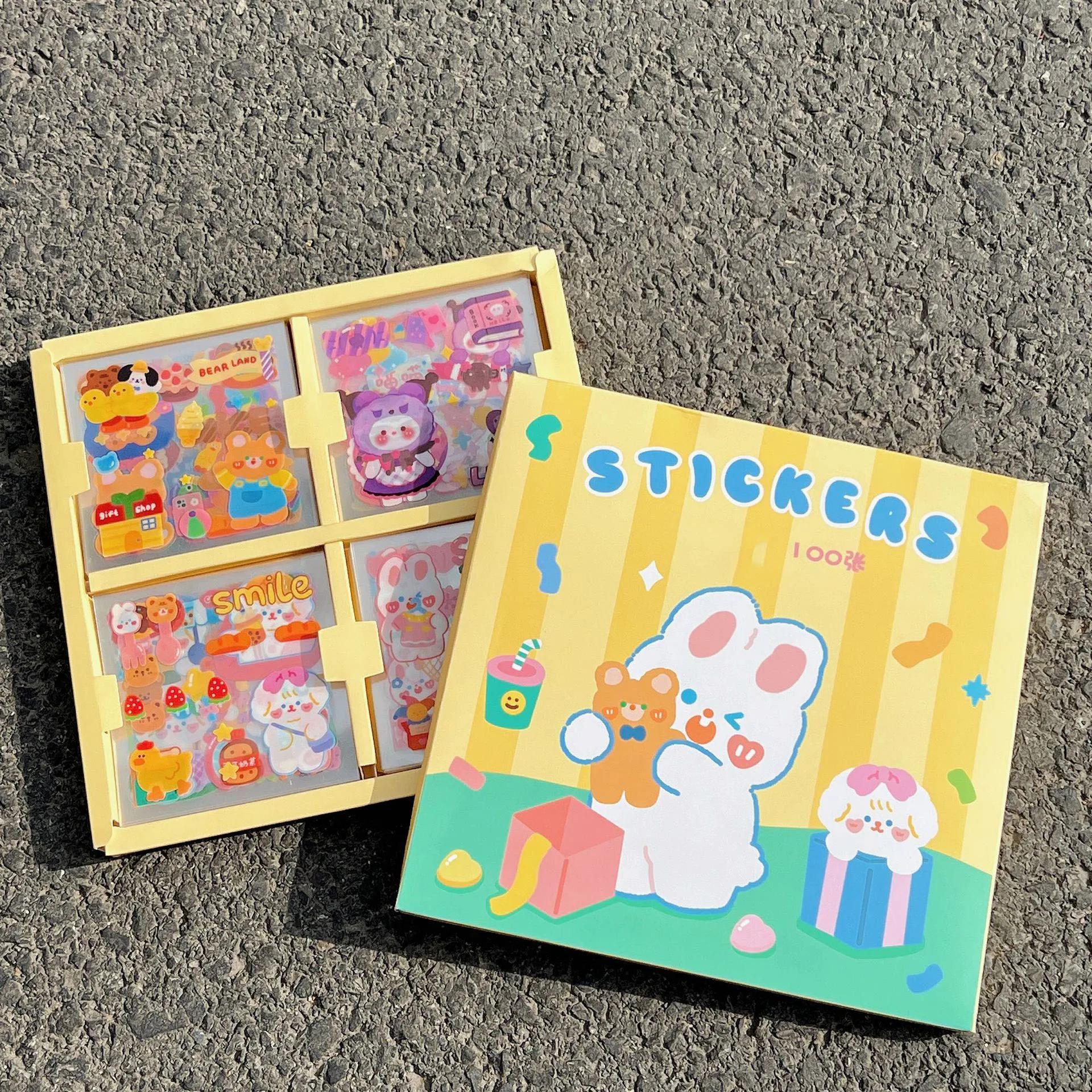 25/100 Pcs Cartoon Cute Sticker Pack Handbook Material Sticker Waterproof Handbook Sticker