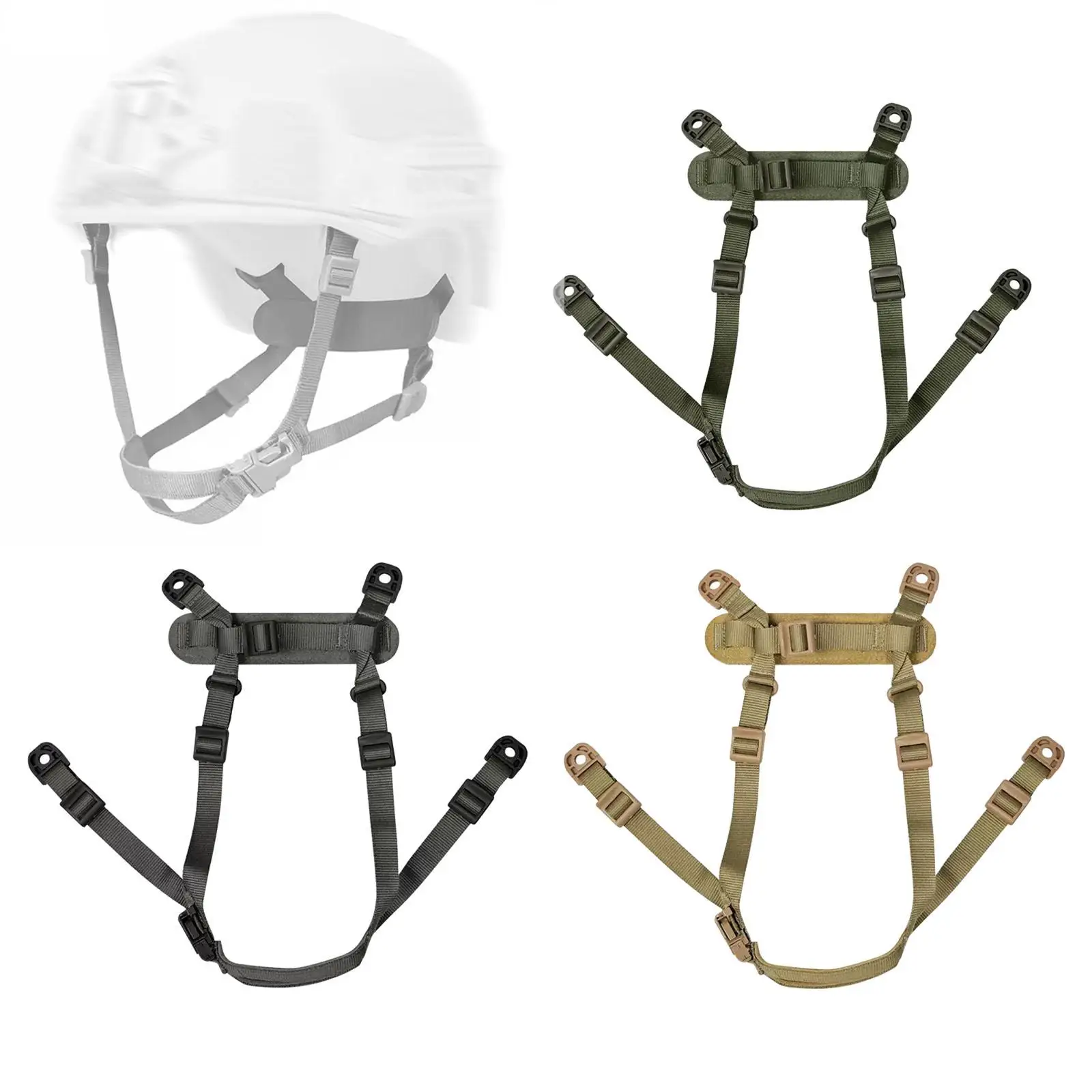 

Helmet Chin Strap Nylon Comfortable Easy to Install with Screws for M88
