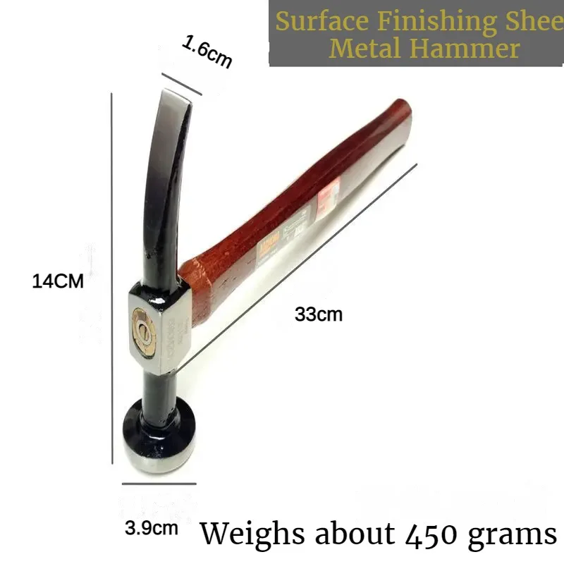 Imagem -05 - Martelo Multifuncional Profissional de Chapa Metálica com Punho de Madeira Ferramentas Mecânicas Automotivas Reparação Automotiva