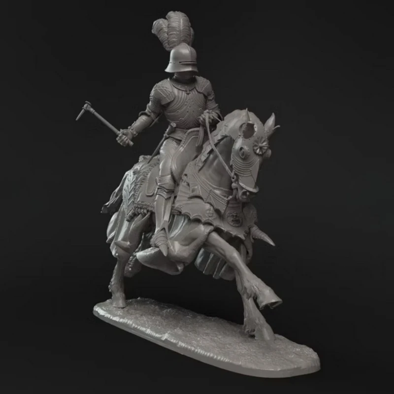 1/24 Scale Die-Cast Resin Figure Model Kit Gothic Knight Hobby Miniature Toys Unassembled and Unpainted DIY Diorama
