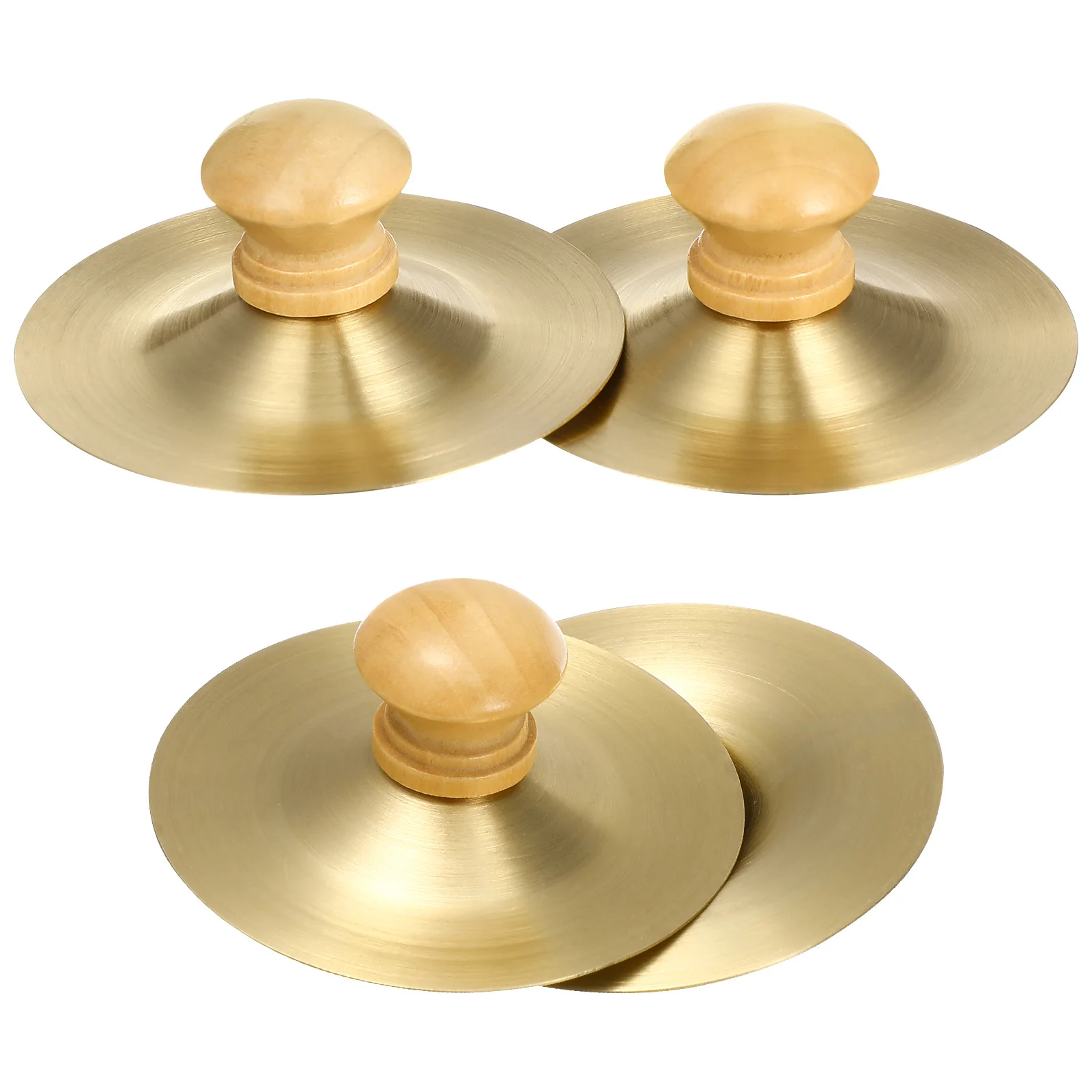 

4Pcs Finger Cymbals Hand Cymbals Mini Metal Percussion Instrument for Early Education and Fun Mini Cymbal Instruments