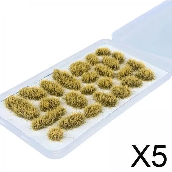 

1 35 Scale Miniature Flower Grass Resin Clusters Static Tufts for HO Scale Model Train Railway Layout Building