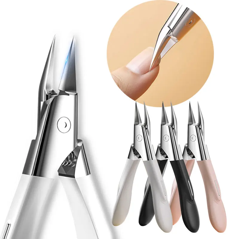 

Angled Nail Clippers Ingrown Toenail Clipper for Thick Nails Slant Curved Blade Stainless Steel Nail Cutters Pedicure Tool
