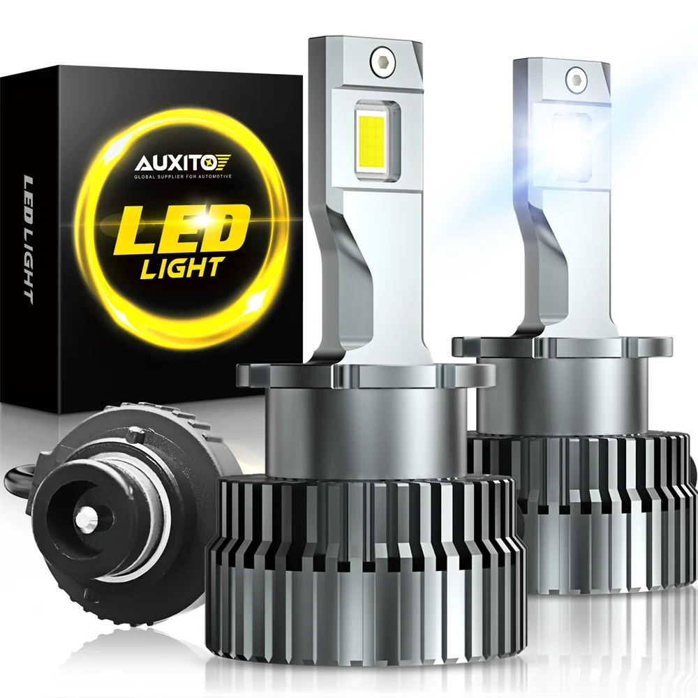 AUXITO 2Pcs 30000LM D2S D4S LED D1S D3S LED Canbus Headlights Bulbs HID 120W  1:1 Xenon HID Plug&Play Car Light 6000K White