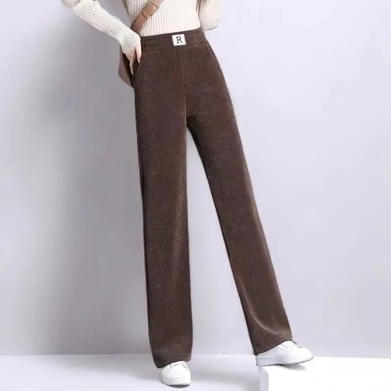 

Весенние и летние укороченные брюки, прямые брюки для женщин, новые обвисающие брюки с высокой талией