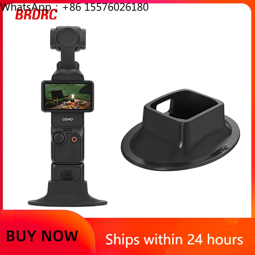 BRDRC Silicone Base For DJI Osmo Pocket 4 3 Camera Dock Desktop Anti-skid Fixed Extension Base Stand Quick Release Accessories
