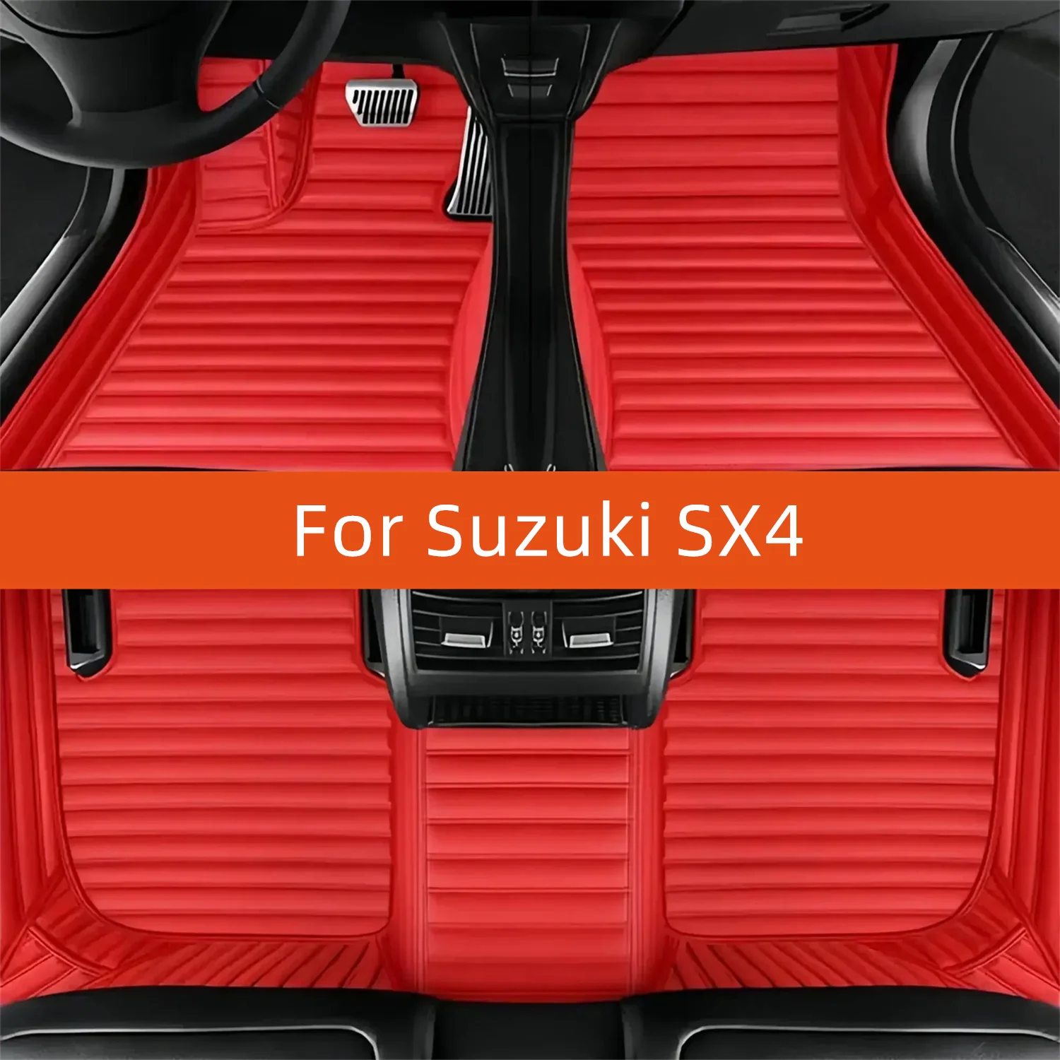 

Custom Leather Car Floor Mat For Suzuki SX4 2006 2007 2008 2009 2010 2011 2012 2013 2014 Car Mat Interior Accessories