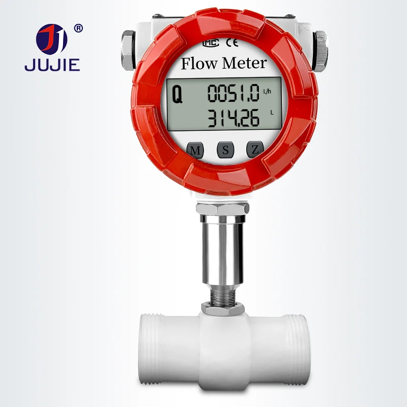 

2026 Sulfuric Acid Liquids Flowmeter PE Material Flow Meter Chemical Digital RS485 4-20mA