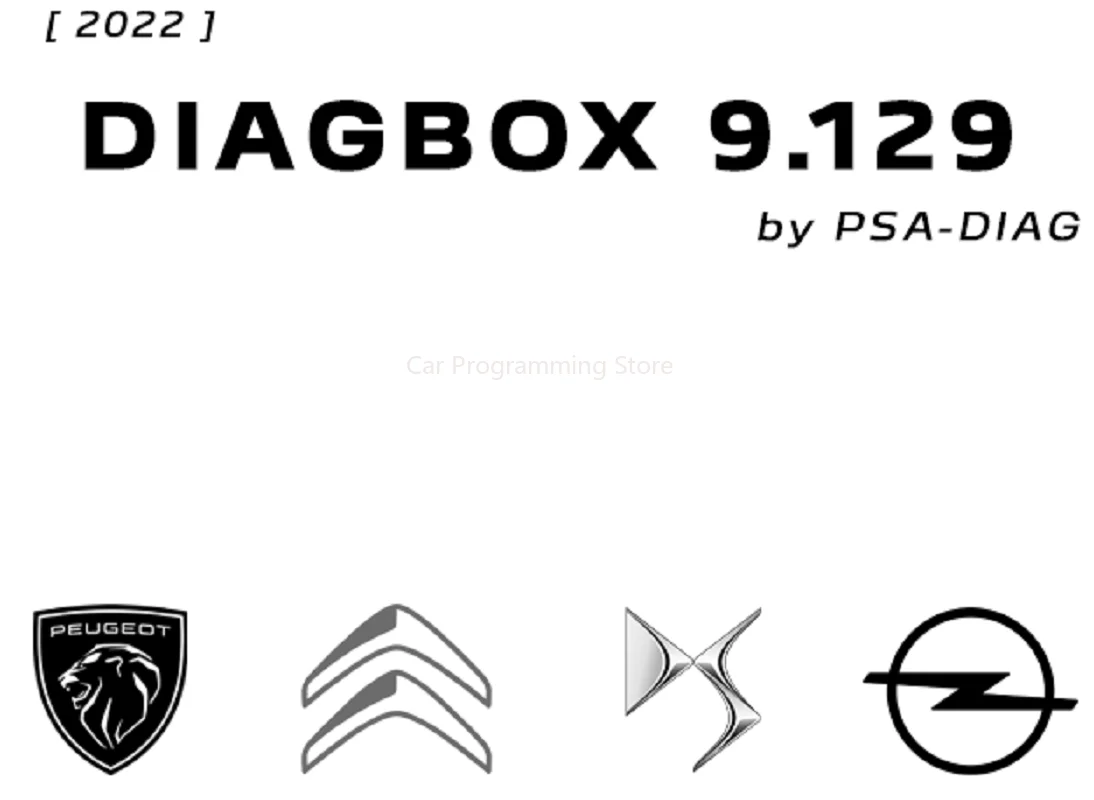 Diagbox 9.129 04.2022 VMWARE the latest fully working Peugeot and Citroen diagnostic and programming software VMWARE VERSION