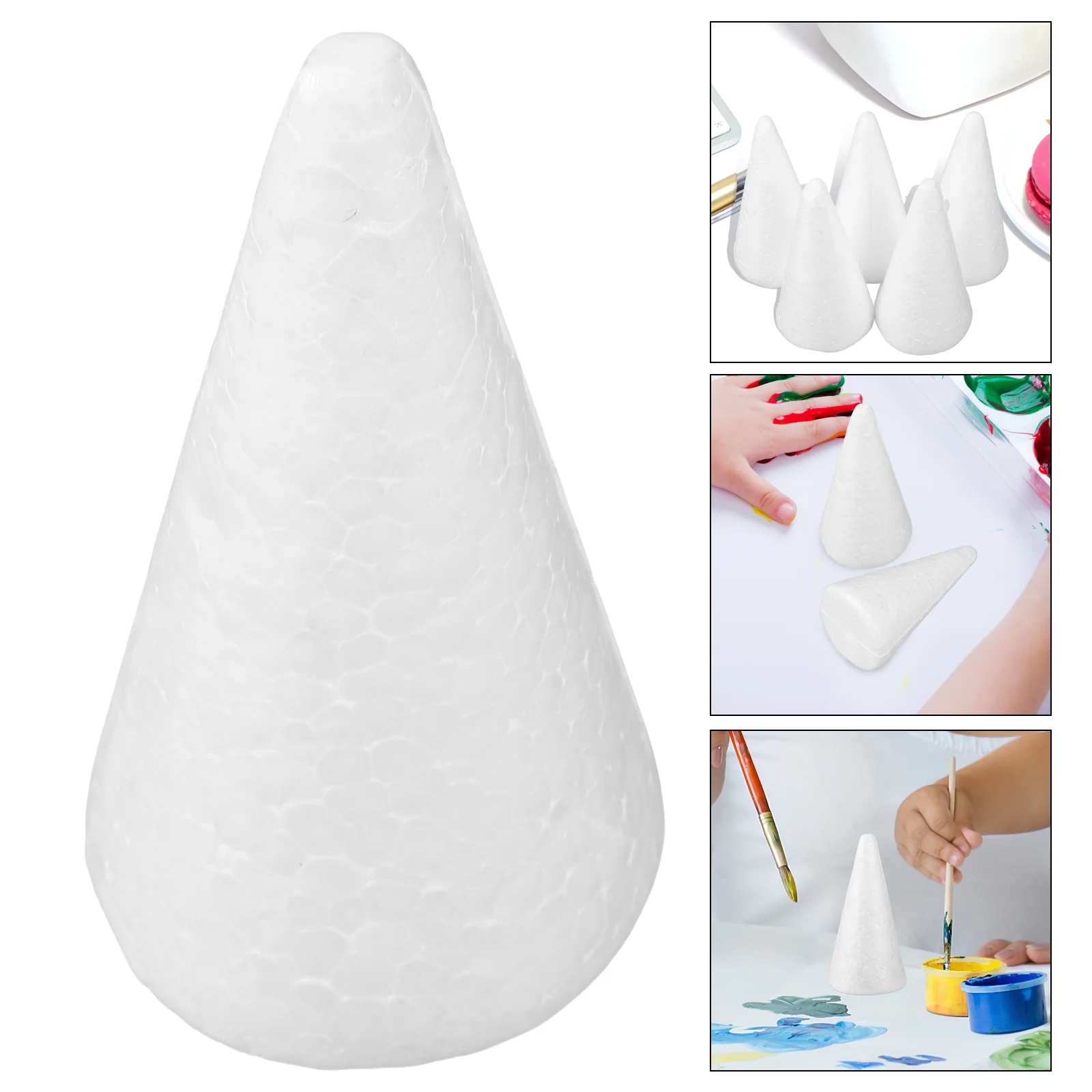 

12 Pcs White Christmas Lights for Tree DIY Cone Ornament Jewelry Child Children Craft