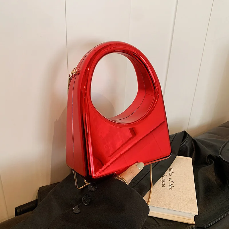 

Роскошная золотая вечерняя вечерняя сумка для женщин, клатч с круглой ручкой, сумка-кошелек с цепочкой, сумка через плечо, серебряная сумка для губной помады