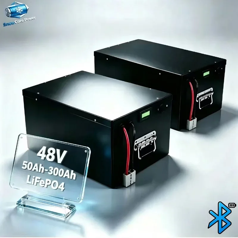 48V High Stability LiFePO4 Energy Storage Battery, 100Ah-800Ah Optional Capacity, Built-In Smart BMS Protection, 4KW-9KW Output