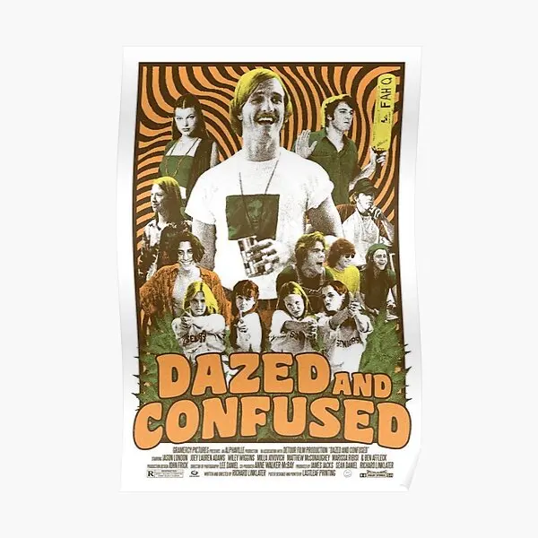 

Dazed и спутанный постер комнатный Настенный современный декор художественная живопись Декор Забавный домашний настенный принт картина винтажная без рамки