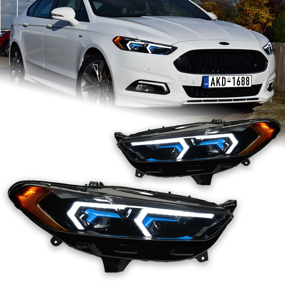 For Ford Fusion Headlights 2013-2016 AKD Car Styling Mondeo LED Headlight Dynamic Signal Auto Accessories