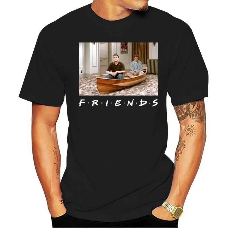 Friends Men's Joey And Chandler Boat T-Shirt men cotton tshirt summer brand teeshirt euro size