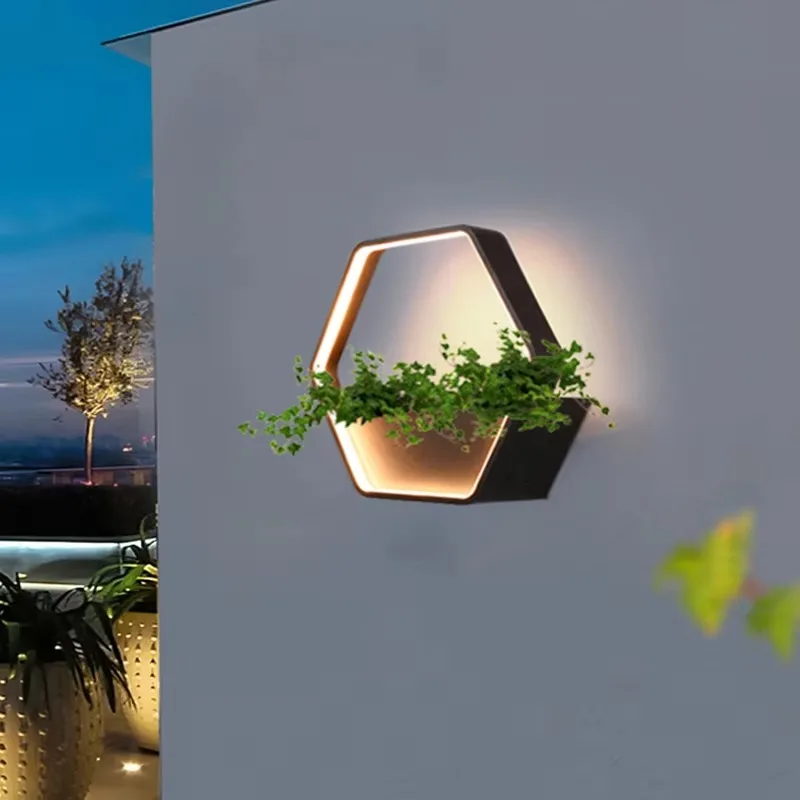 

【2026】Waterproof Outdoor Wall Lamp For Villa Garden Balcony Decorative Flowerpot Courtyard Layout Exterior Balcony Wall Lighting