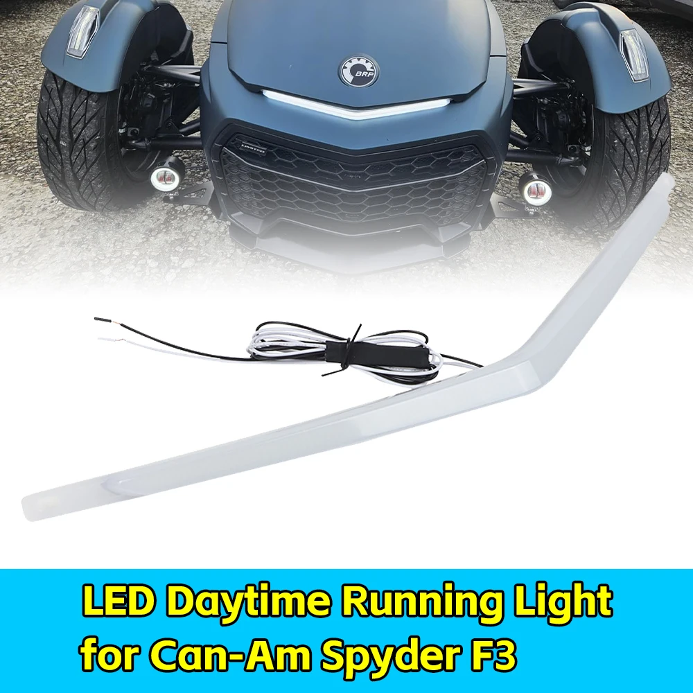 LED Daytime Running Light DRL White Light for Can-Am Spyder F3 All Models Replace #219400599