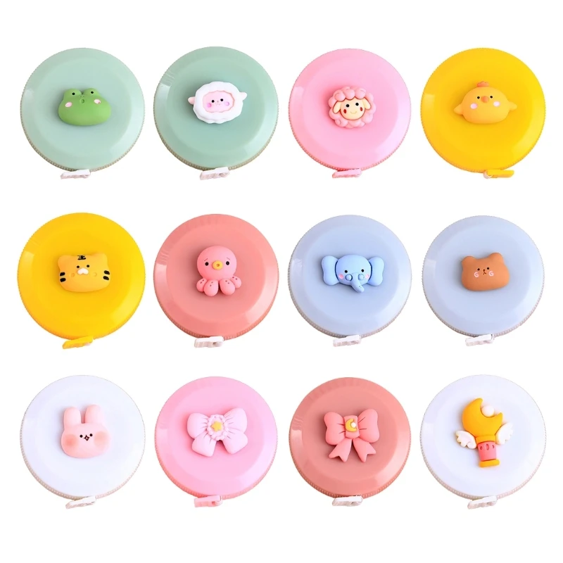 Mini Soft Cute Tape Measure Cartoon Design Tape Measure for Tailor Sewing Craft Cloth Measure Kids Body Height Waist