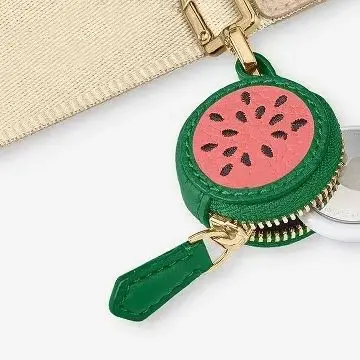 

Portable Cherry Fruit Shape Coin Purse Cute Strawberry Lemon PU Leather Pendant Wallet Coin Bag Outdoor Earphone Bag