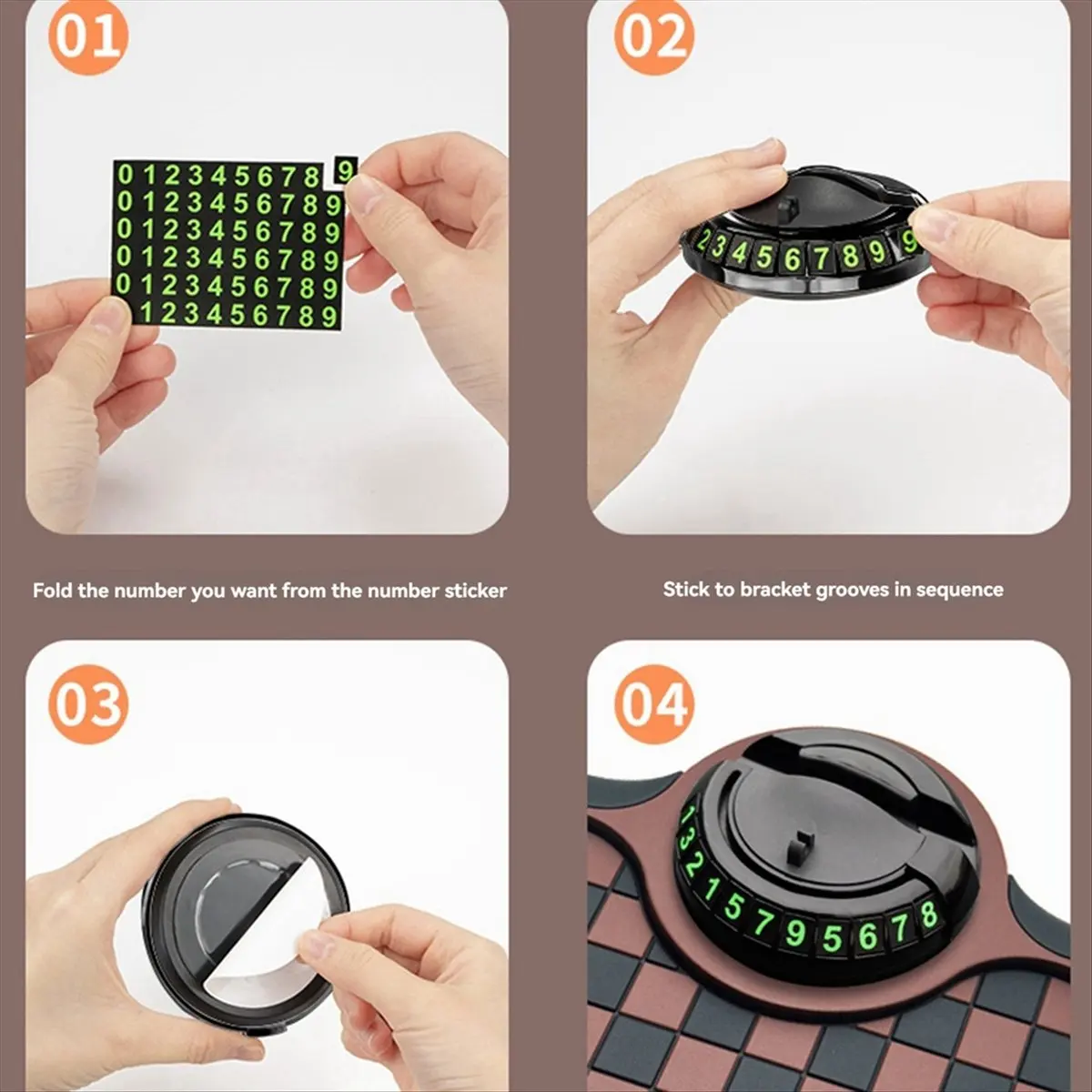 【Home-Accessories】Car Anti-Skid Mat Mobile Phone Center Console Anti-Skid Mat MultiFunction Three-in-One Parking Black